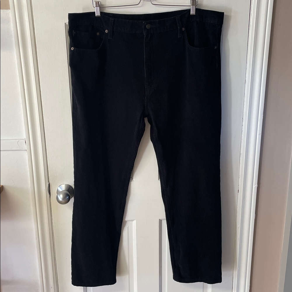 Levi’s 502 black straight leg corduroy pants men’s size 42X32
